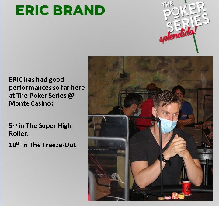 Eric Brand Joins us !