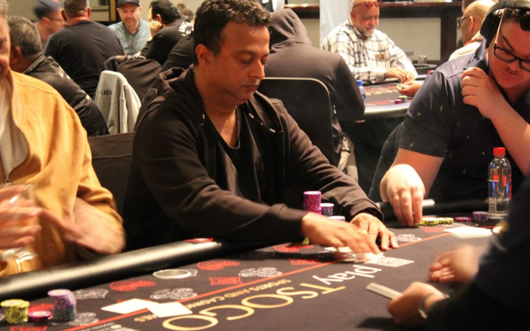 Anand takes it before the river!