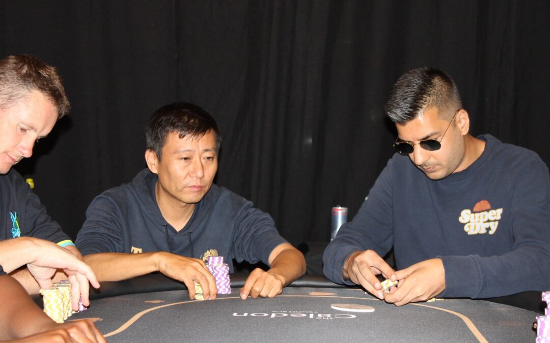 Benny Qin eliminates 2 players from the Caledon High Roller and bursting the bubble!